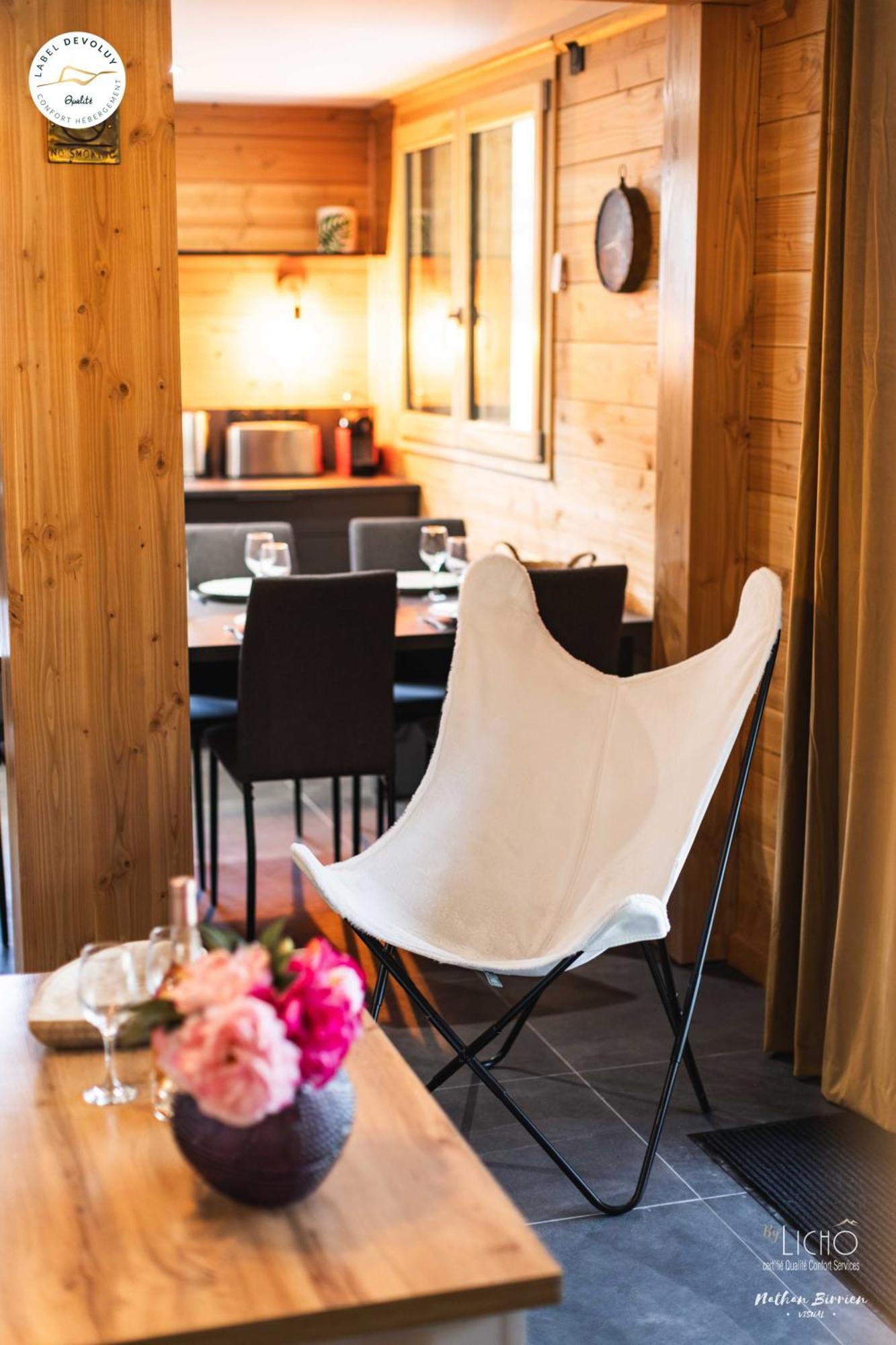 Appartement Lumineux Neuf Dans Bas De Chalet Le Douglas La Joue du Loup Dış mekan fotoğraf